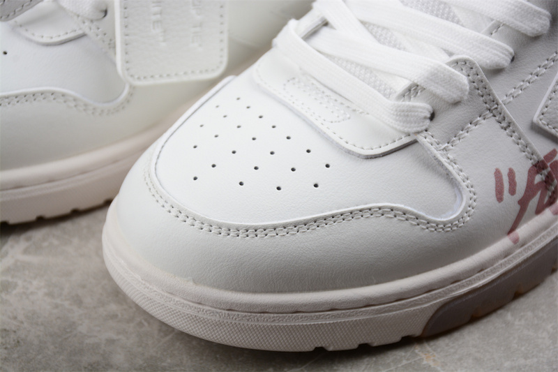 OFF-WHITE Out Of Office leather sneakers