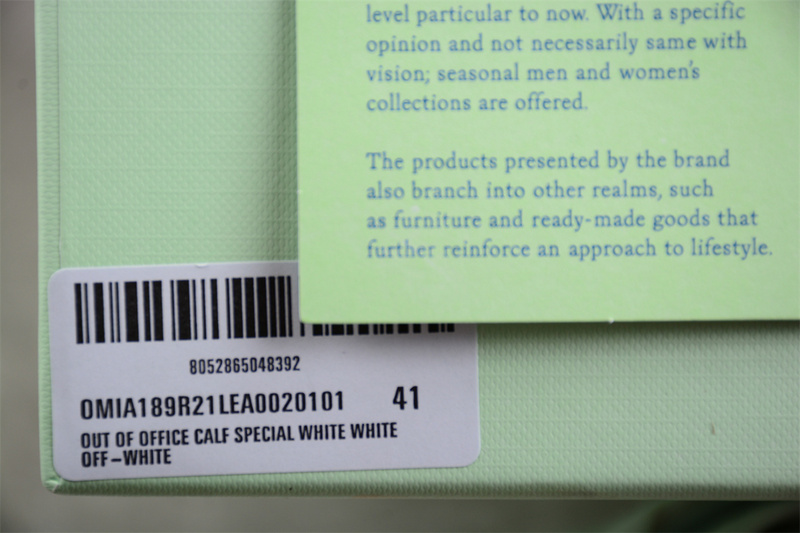 OFF-WHITE Out Of Office leather sneakers