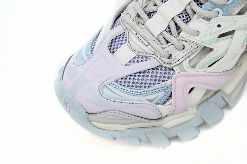 Balenciaga Track 2 Sneaker Military Black Pale White Purple  568615 W2GN3 9045