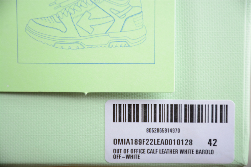 OFF-WHITE Out Of Office leather sneakers