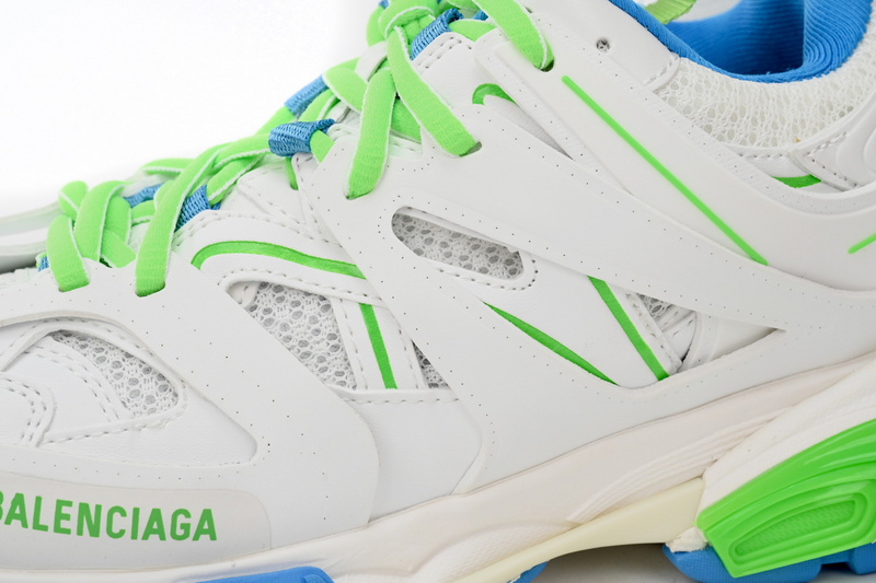 Balenciaga Tess S.Green, White, and Blue  542436 W2BC3 0285