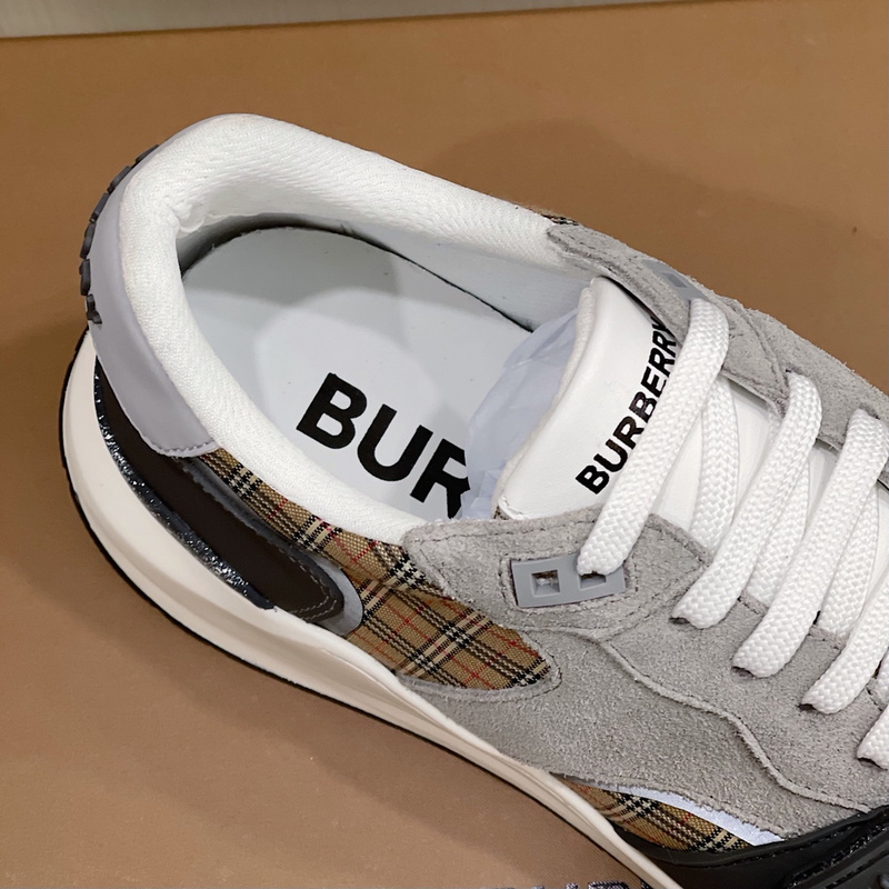 Burberry Vintage Check, Leather and Mesh Sneakers
