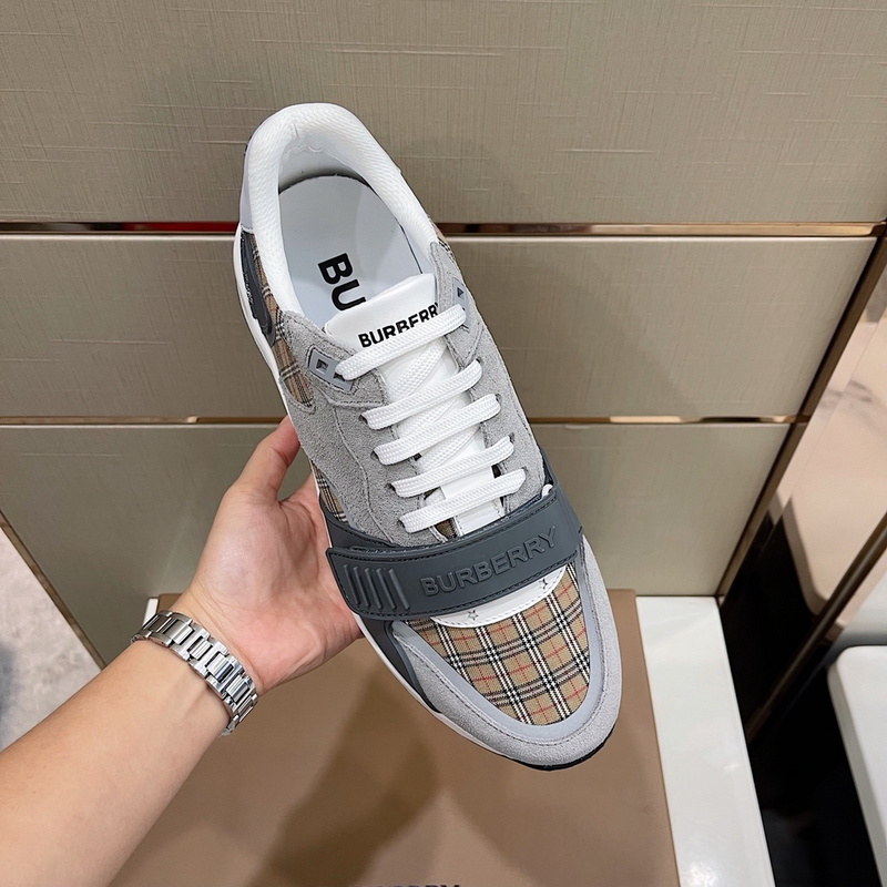 Burberry Vintage Check, Leather and Mesh Sneakers