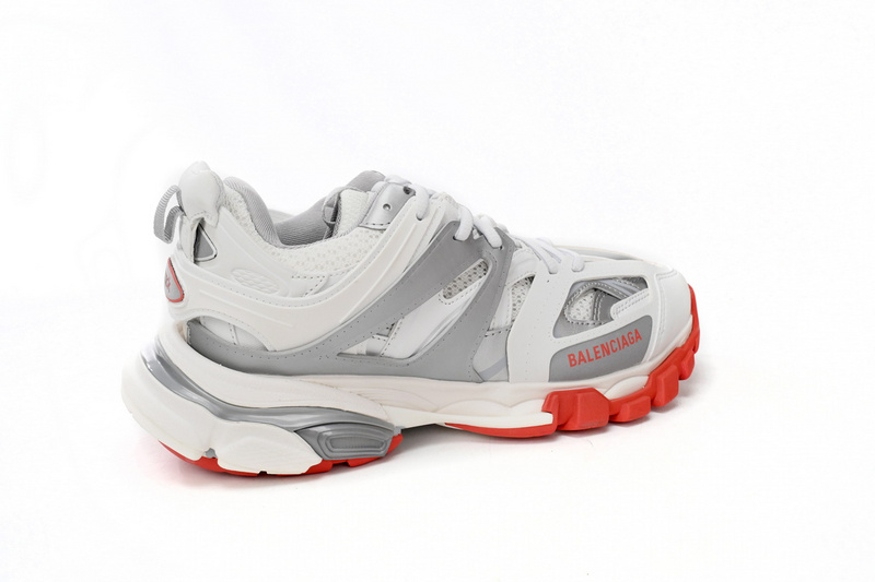 Balenciaga Tess S.White Grey Red 542436 W3DB2 7663