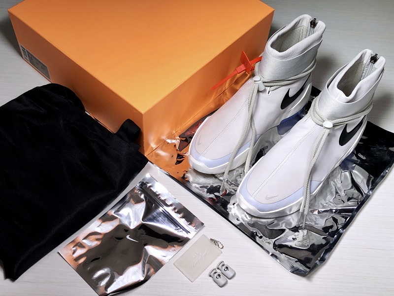 Nike Air Fear Of God 1 SA Light Bone Black - AT9915-002