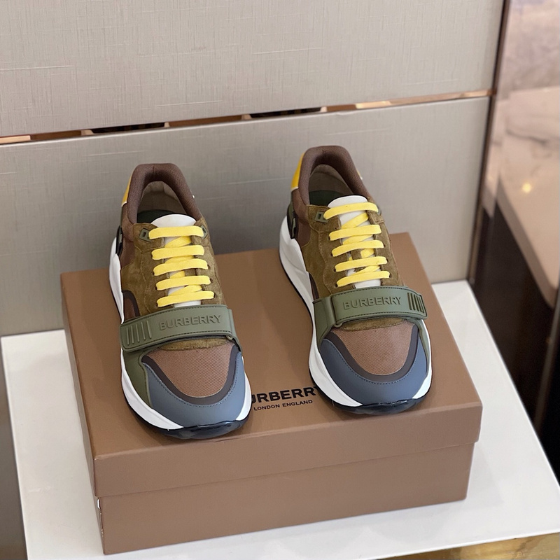 Burberry Vintage Check, Leather and Mesh Sneakers