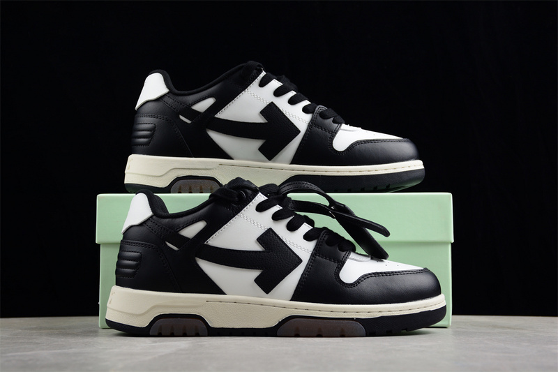 OFF-WHITE Out Of Office leather sneakers