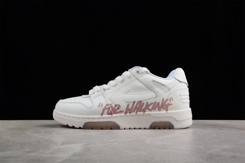 OFF-WHITE Out Of Office leather sneakers