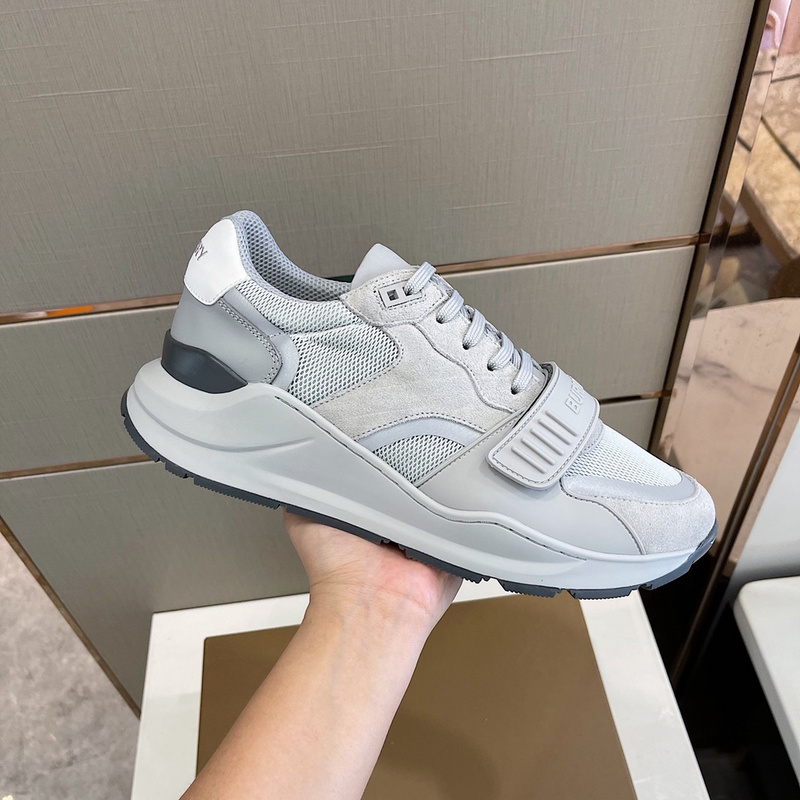 Burberry Vintage Check, Leather and Mesh Sneakers