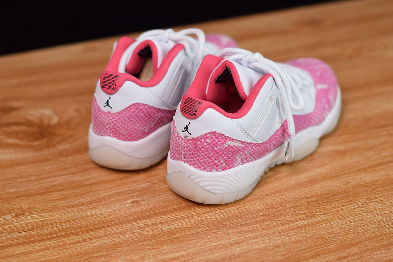 Air Jordan 11 Low White Pink Snakeskin AH7860-106