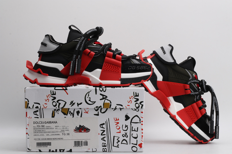 Mixed-material Space sneakers