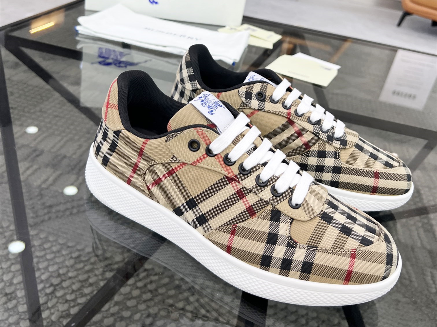 Burberry Check Terrace Sneakers