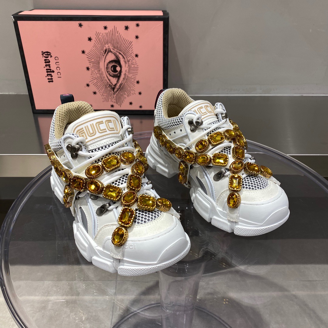 Gucci Journey Flashtrek Jewel Crystal Low Boot