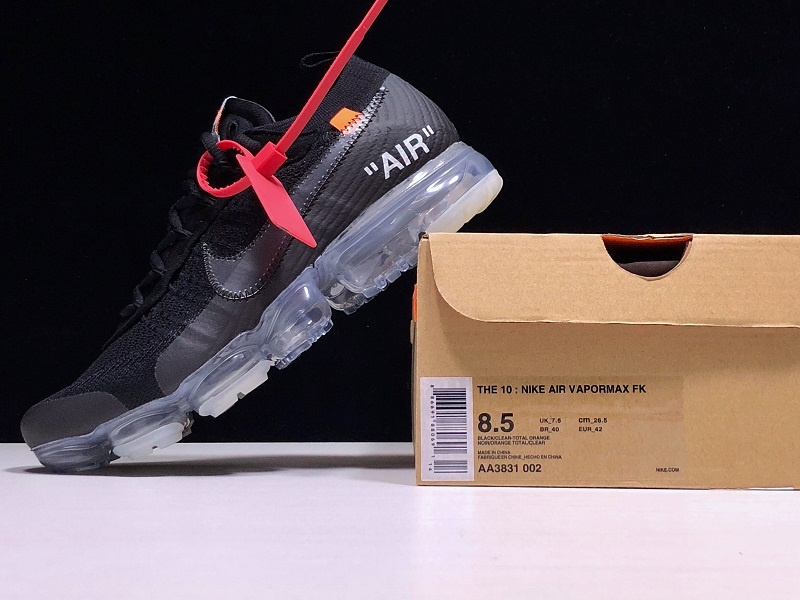 OW x Nike Air VaporMax Black AA3831-002