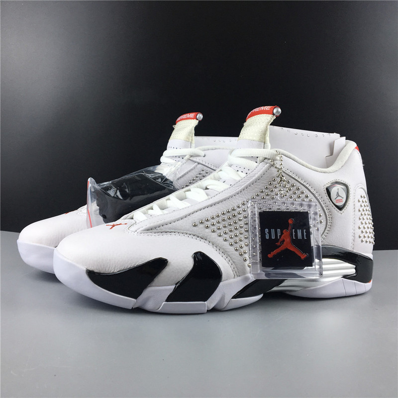 Supre* X Air Jordan 14 Retro 'White' - BV7630 106