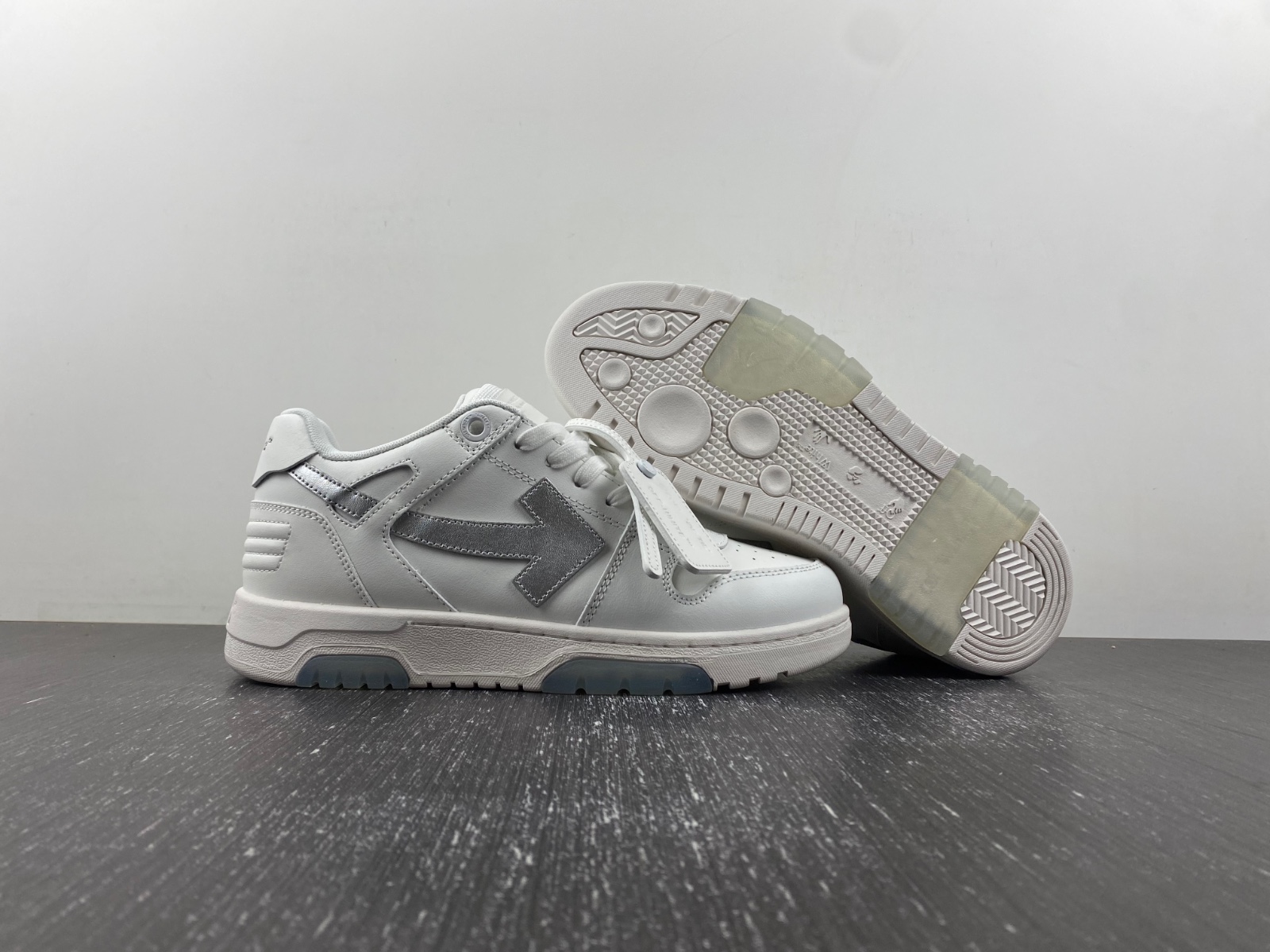 OFF-WHITE Out Of Office leather sneakers