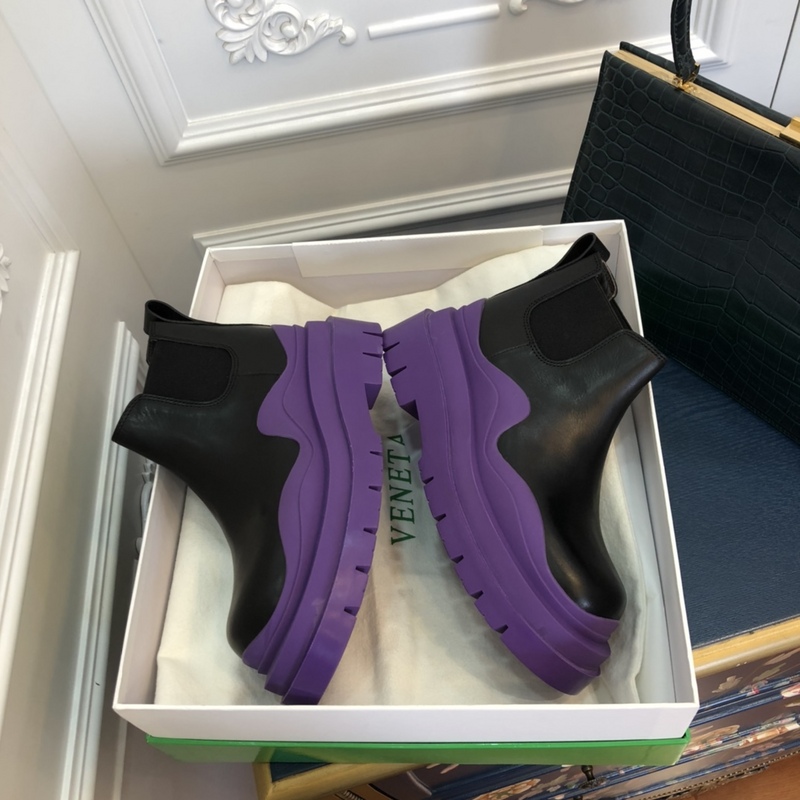 Bottega Veneta Tire Leather Ankle boots