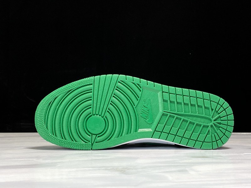 Air Jordan 1 Mid Black Green White 554724-067