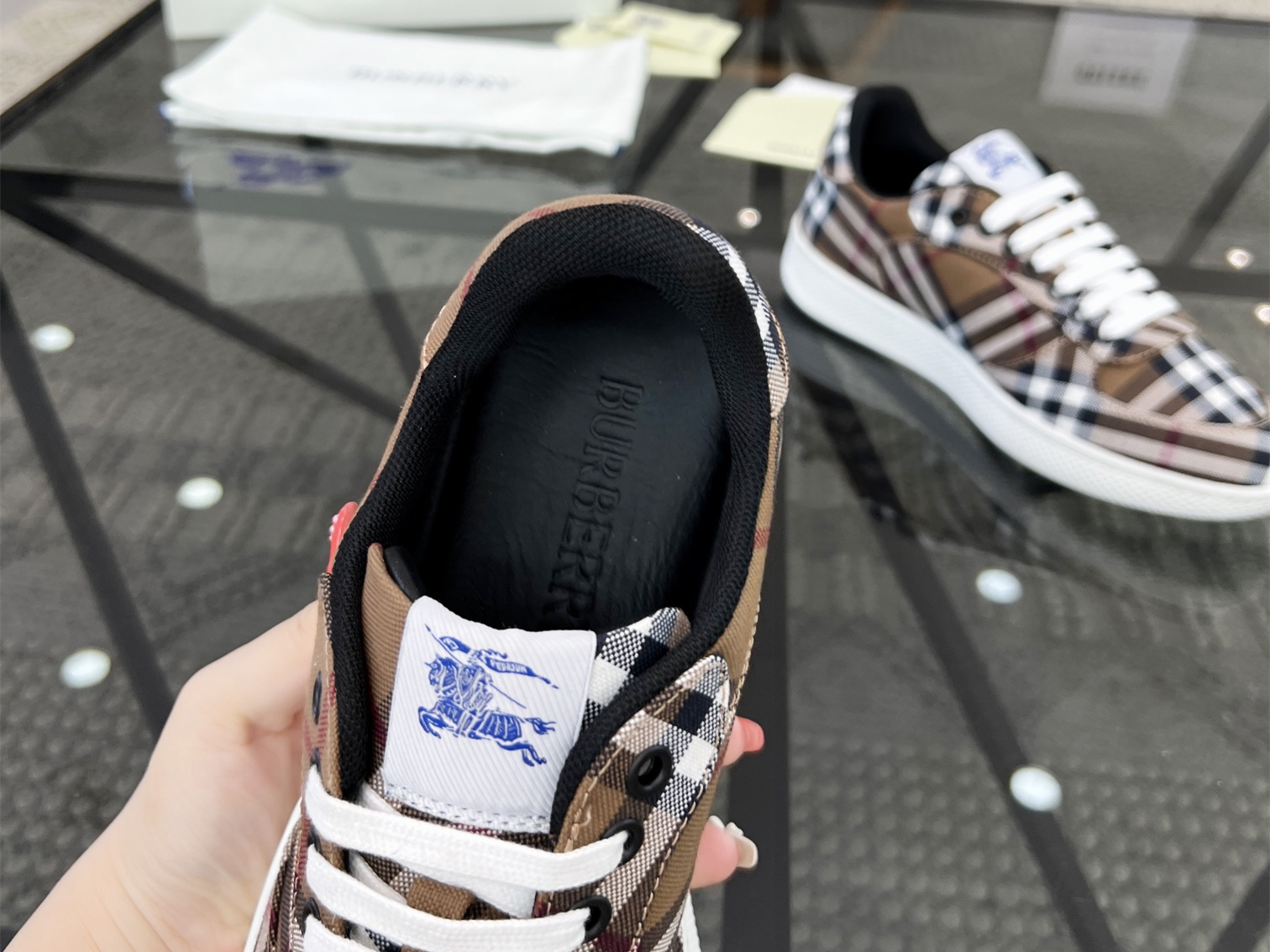 Burberry Check Terrace Sneakers