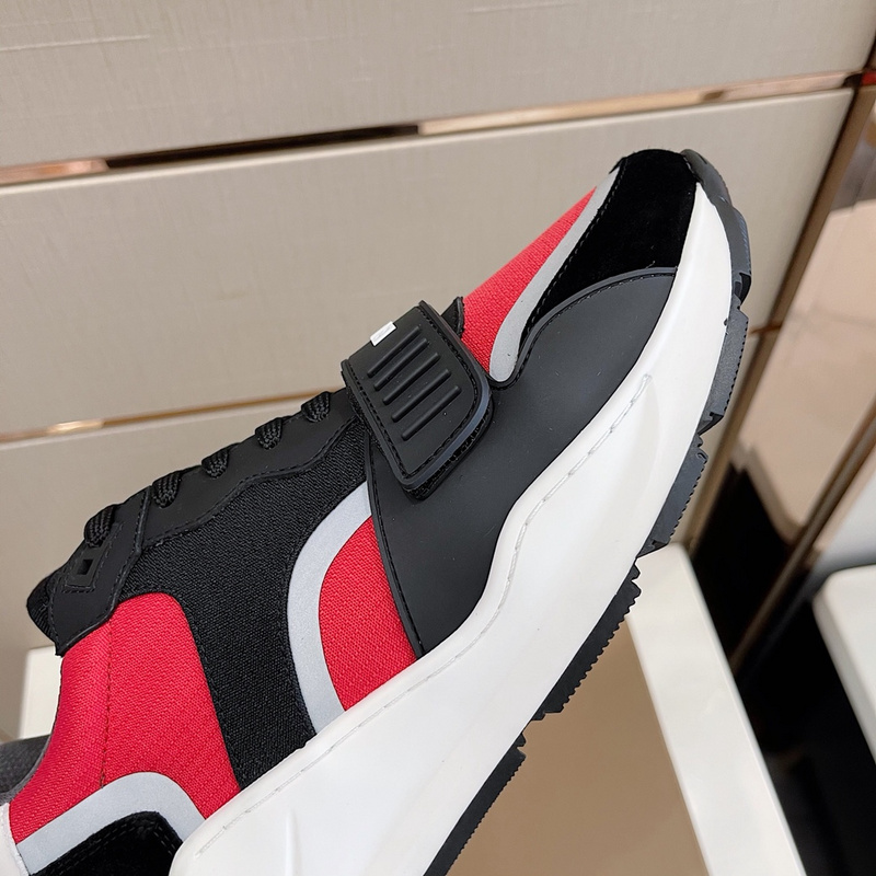 Burberry Vintage Check, Leather and Mesh Sneakers