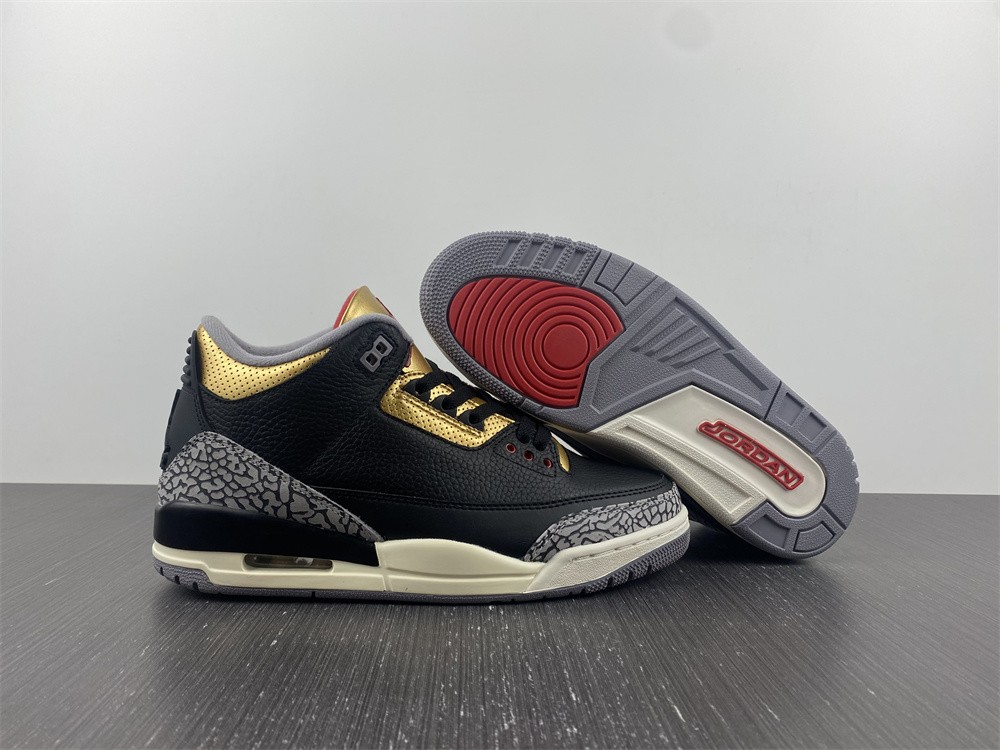 Air Jordan 3 "Black Cement Gold" CK9246-067