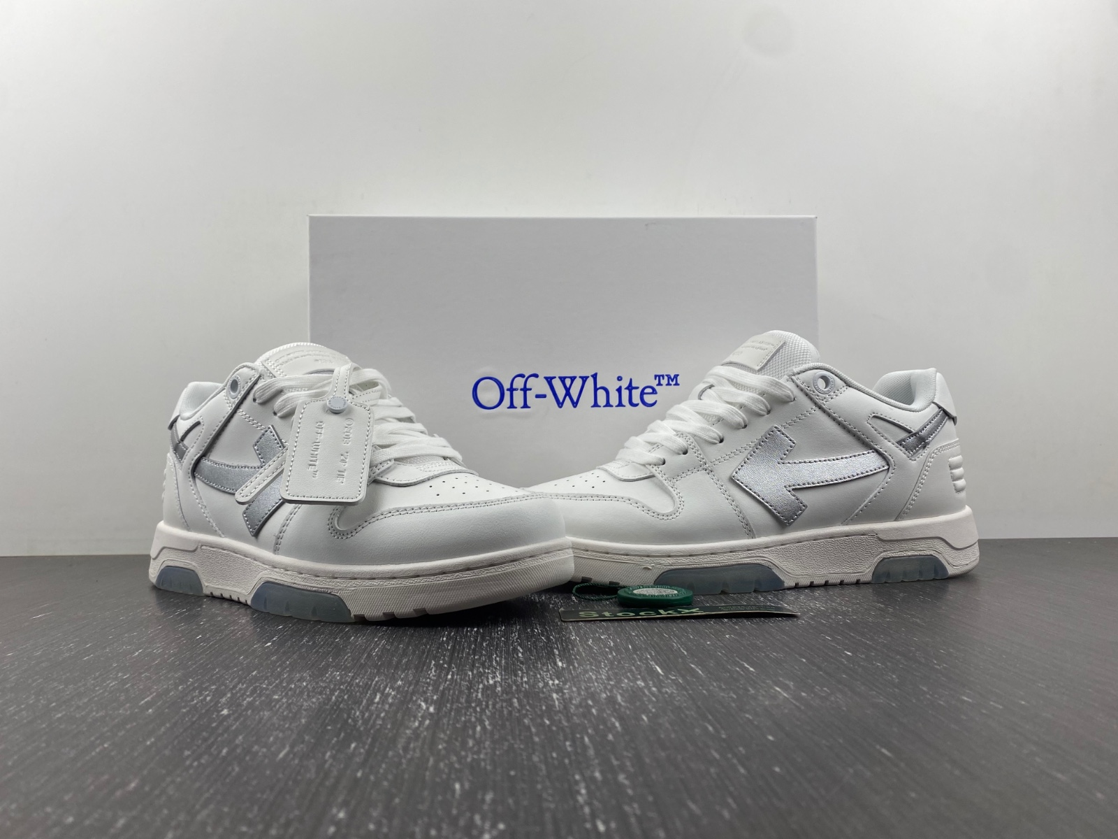 OFF-WHITE Out Of Office leather sneakers