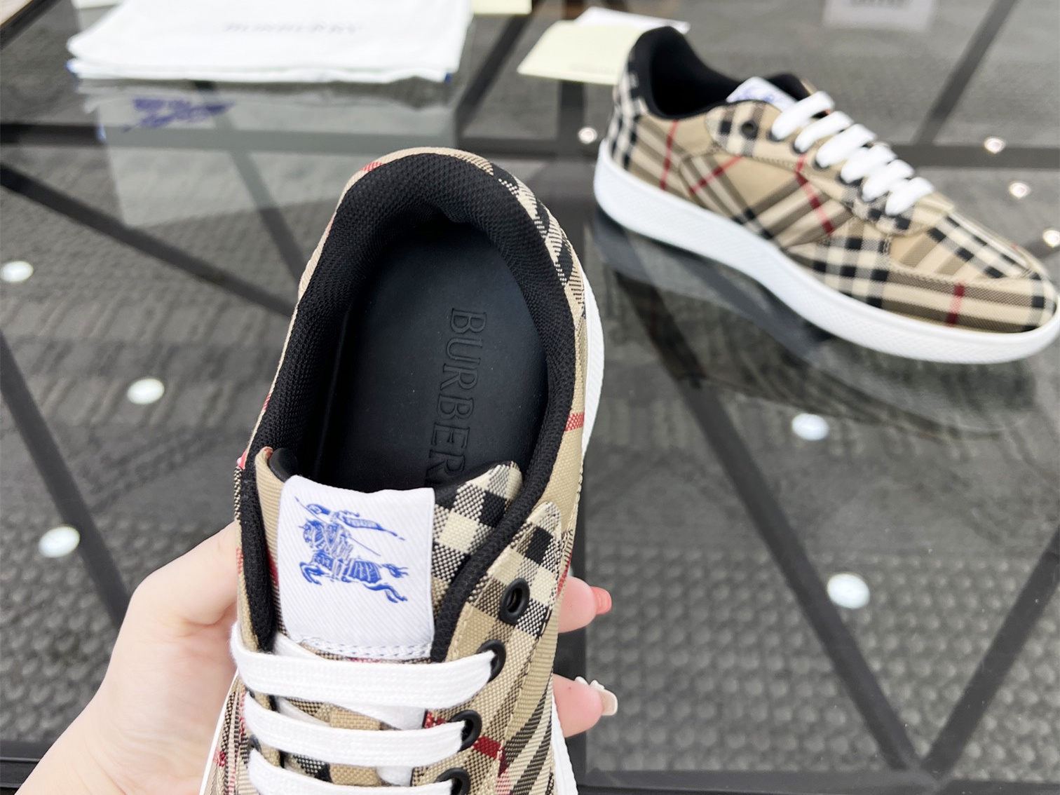 Burberry Check Terrace Sneakers