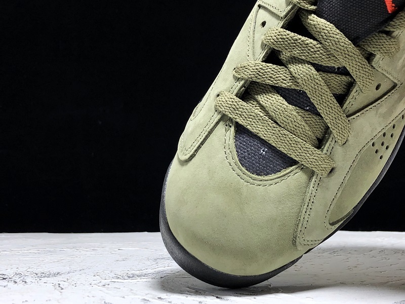 Travis Scott Air Jordan 6 Medium Olive CN1084-200