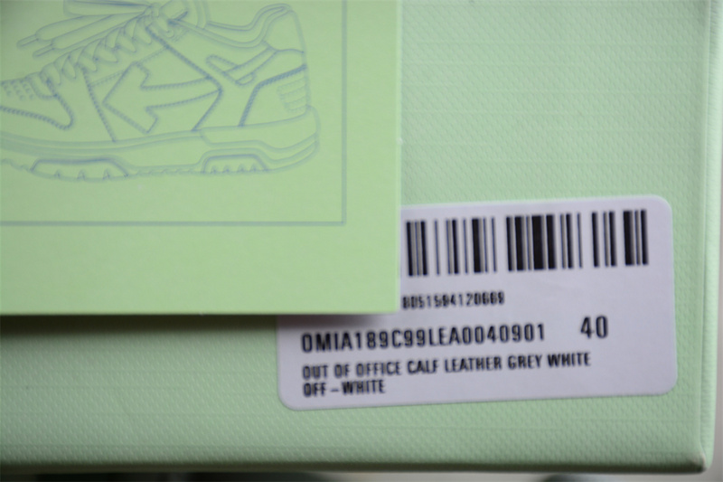 OFF-WHITE Out Of Office leather sneakers