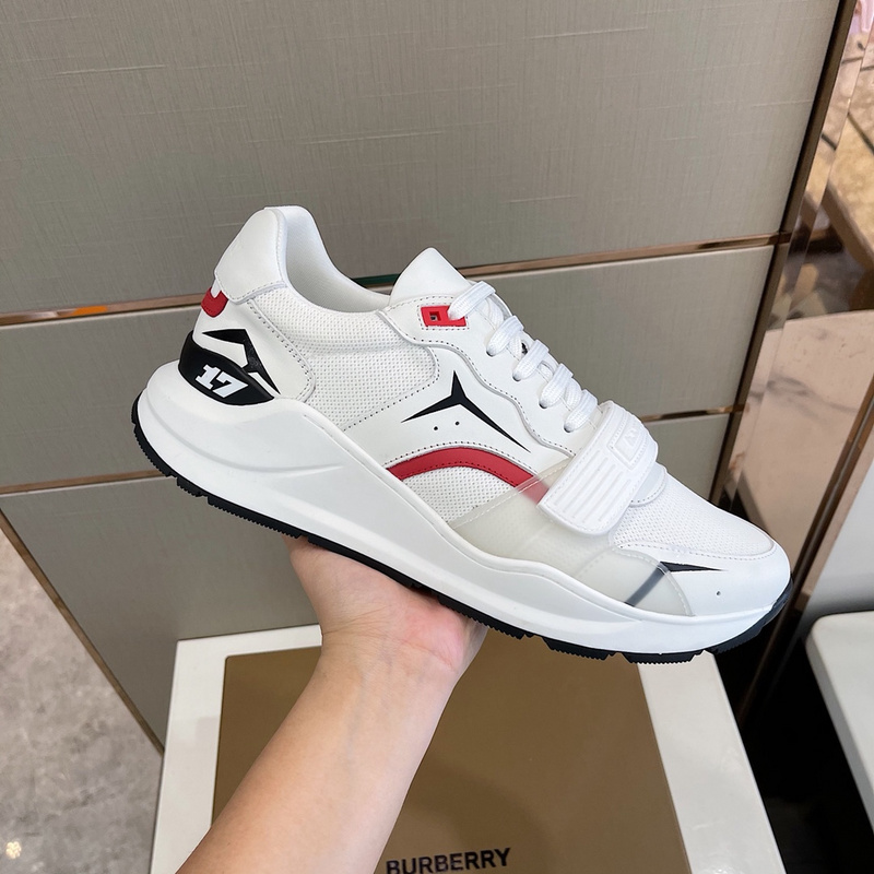 Burberry Vintage Check, Leather and Mesh Sneakers