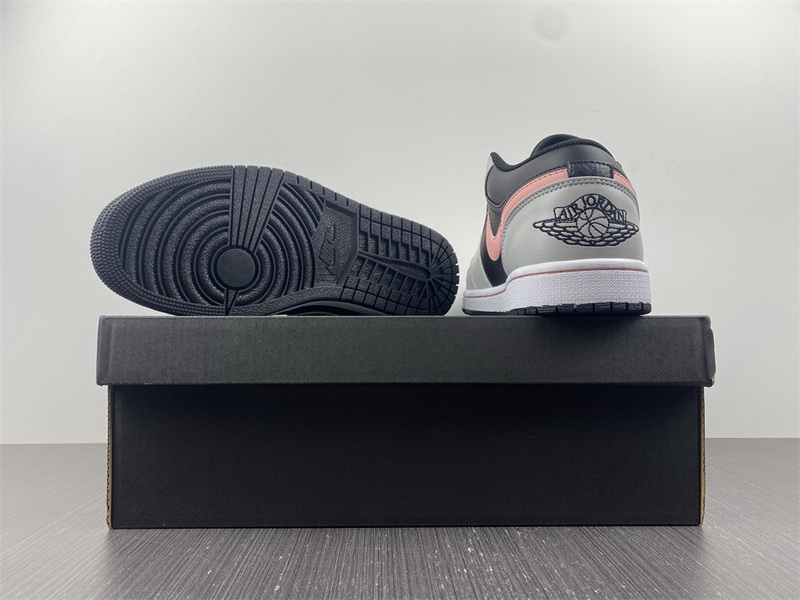 Air Jordan 1 Low White Grey Black Pink 553558-062