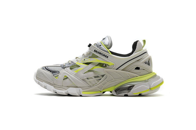 blenciaga Track 2 Sneaker White Fluo Yellow  568515 W2ON3 9073 B