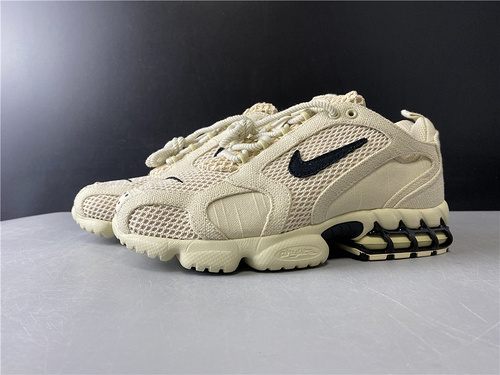 Nike Stussy x Air Zoom Spiridon Caged 'Fossil' - CQ5486 200