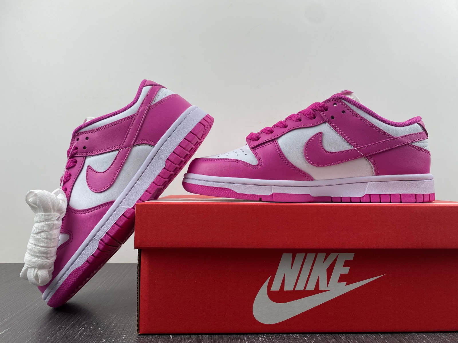 Nike Dunk Low Active Fuchsia Pink White GS FJ0704-100
