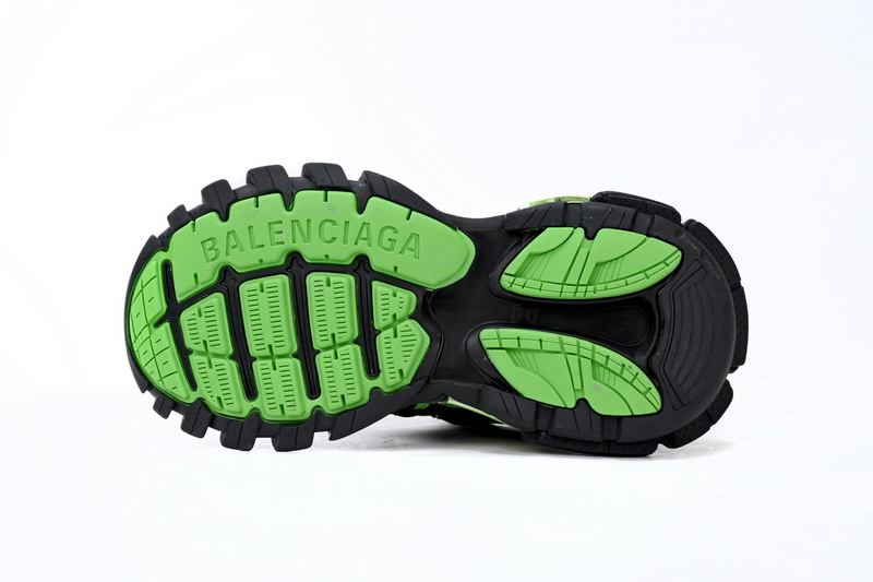 Balenciaga Track 2 Sneaker Black Green  568614 W2GN3 1086