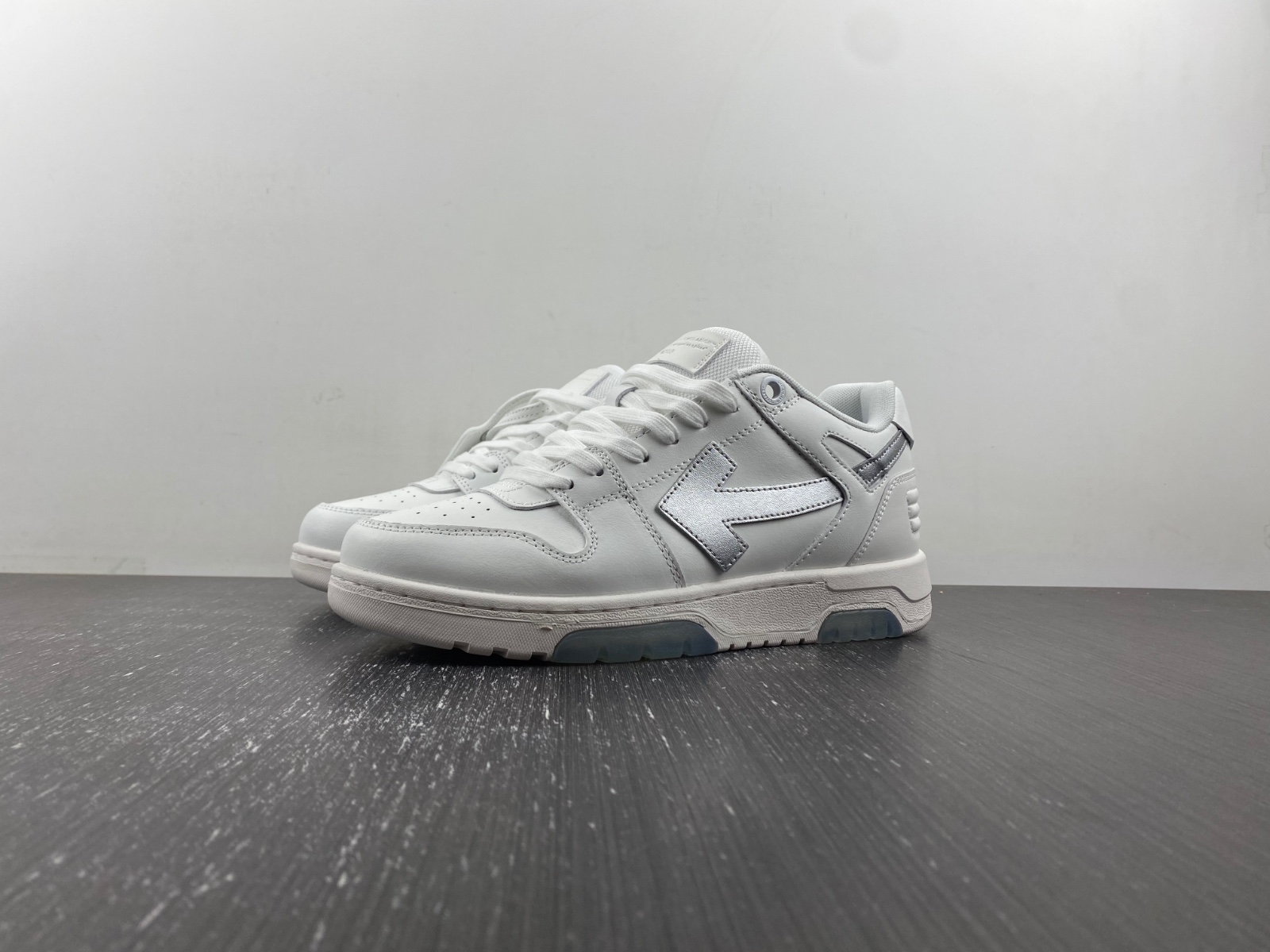 OFF-WHITE Out Of Office leather sneakers