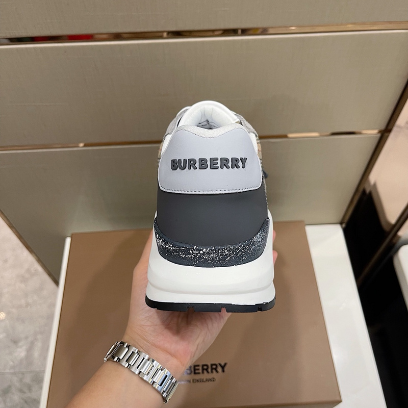 Burberry Vintage Check, Leather and Mesh Sneakers