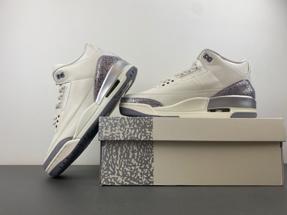 Air Jordan 3 “Sail/Metallic Silver”