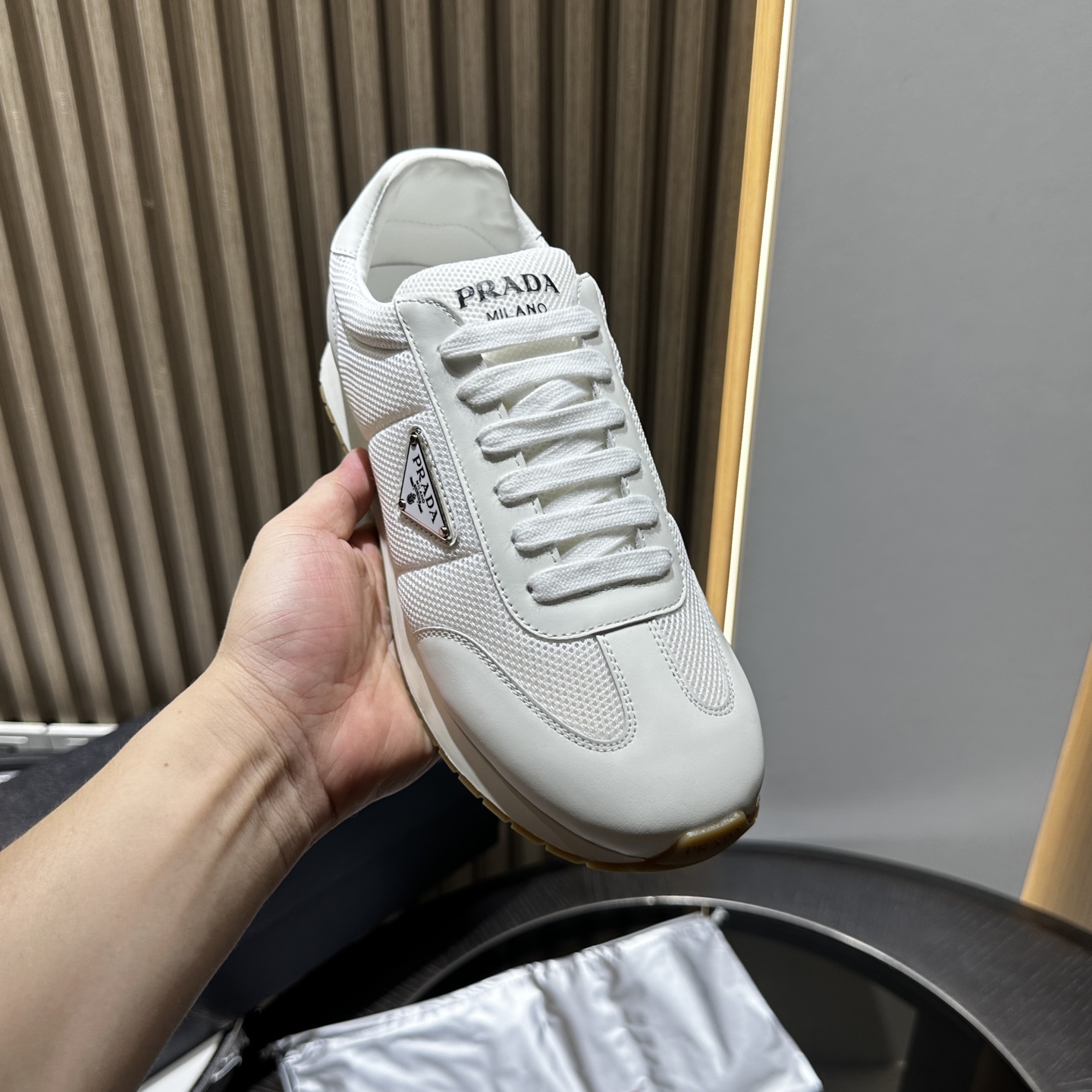 Prada Leather Sneakers