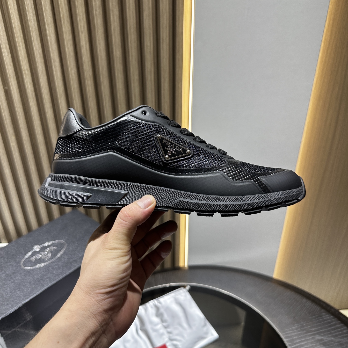 Prada Leather Sneakers