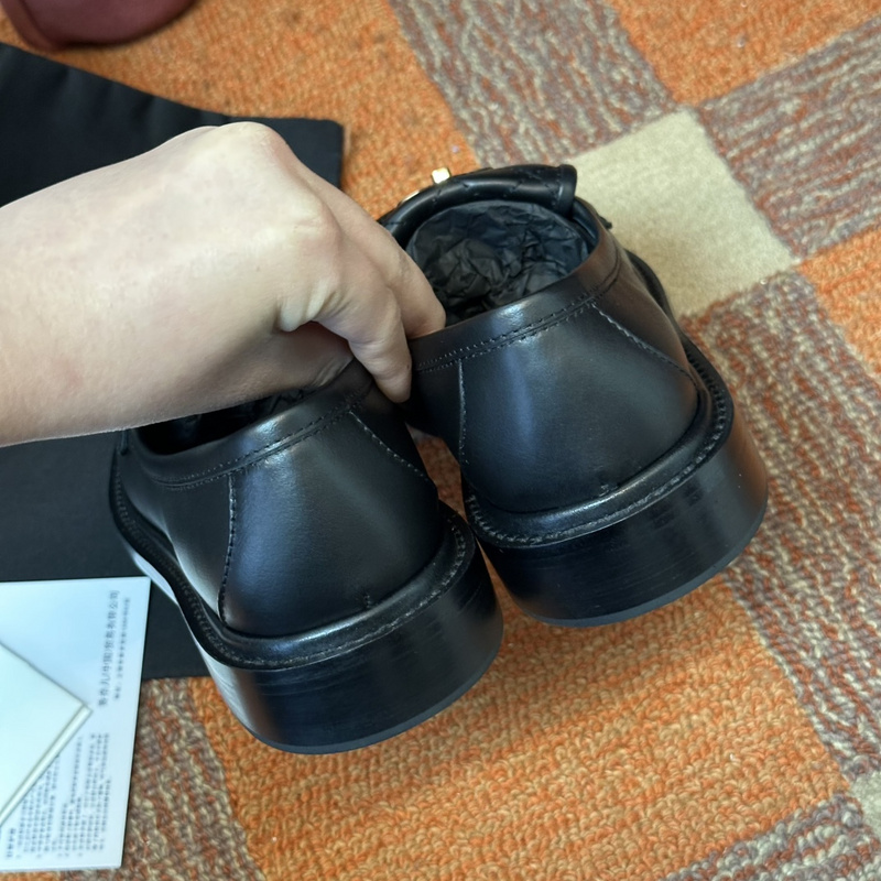 Chanel Leather CC Logo Loafers