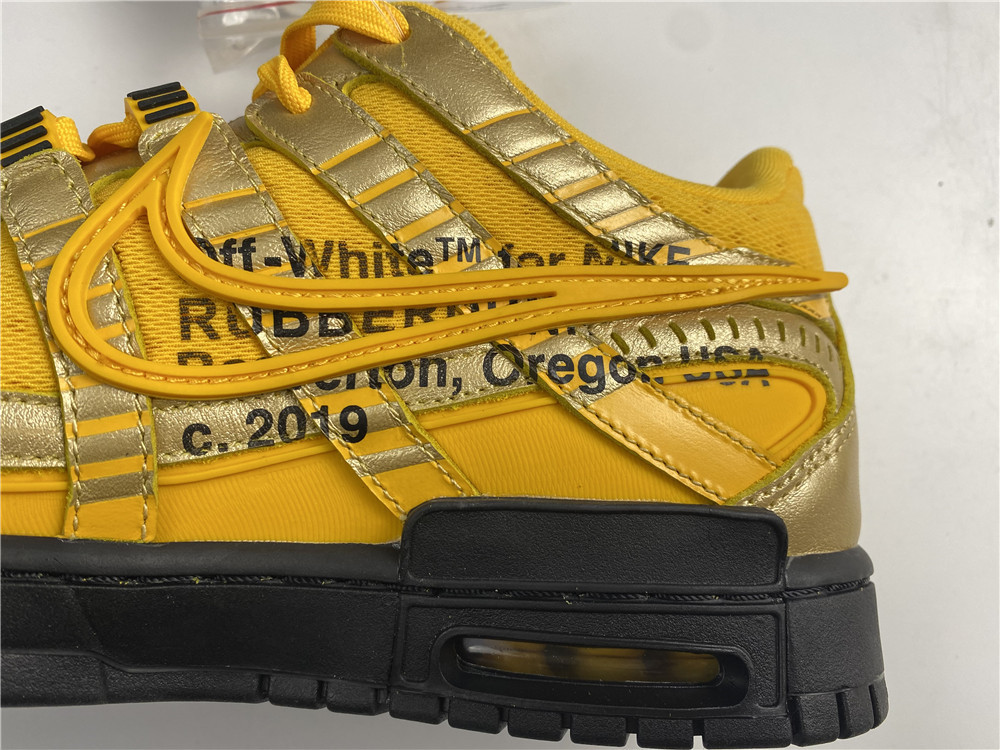 OFF-WHITE x Nike Air Rubber Dunk  University Gold CU6015-100