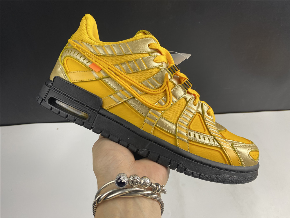 OFF-WHITE x Nike Air Rubber Dunk  University Gold CU6015-100