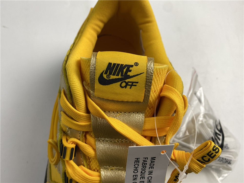 OFF-WHITE x Nike Air Rubber Dunk  University Gold CU6015-100