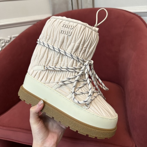 Miu Miu Recycled Nylon Après-ski Ankle Boots