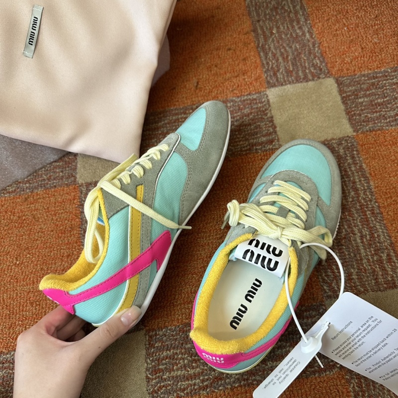 MIU MIU Gymnasium Technical Fabric Suede