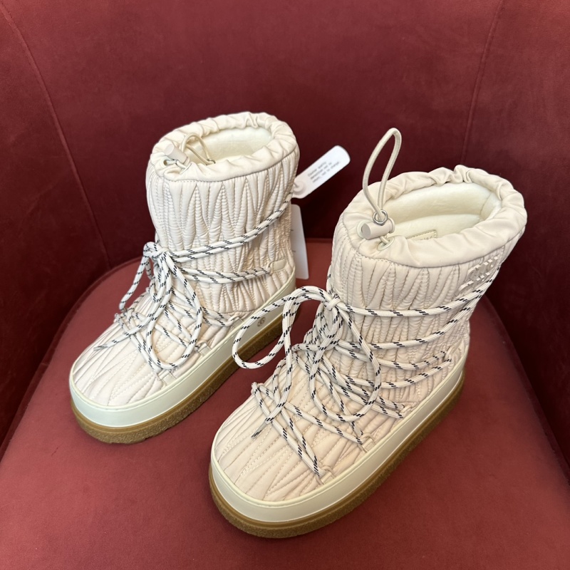 Miu Miu Recycled Nylon Après-ski Ankle Boots