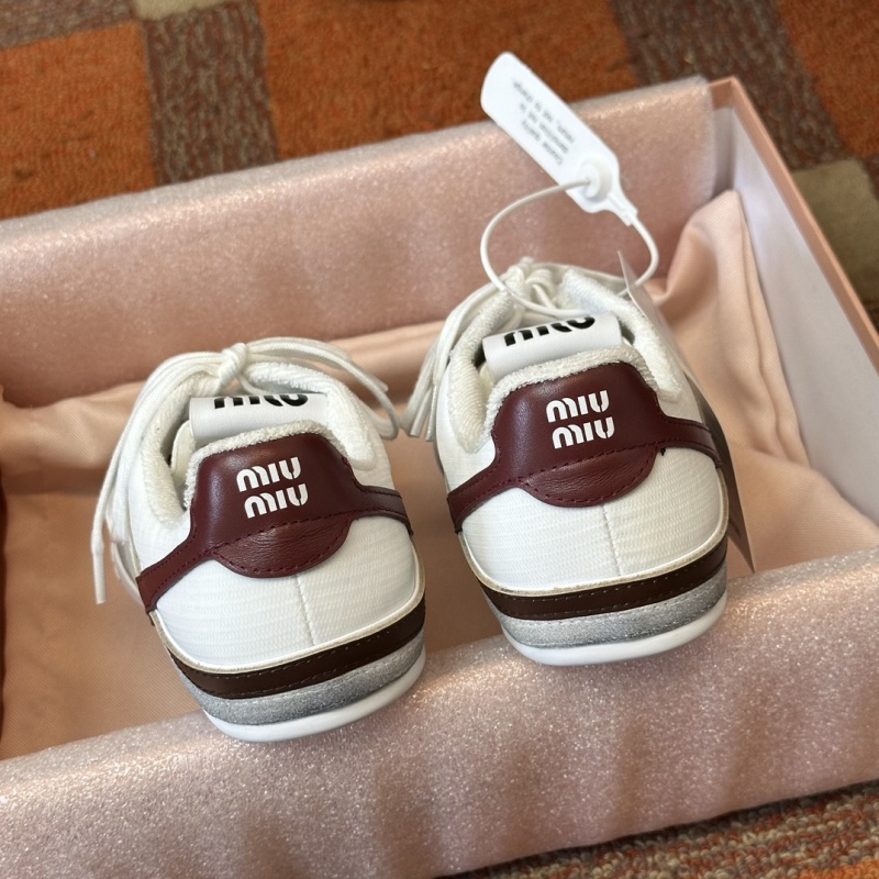 White Gymnasium Technical Fabric and Suede Sneakers