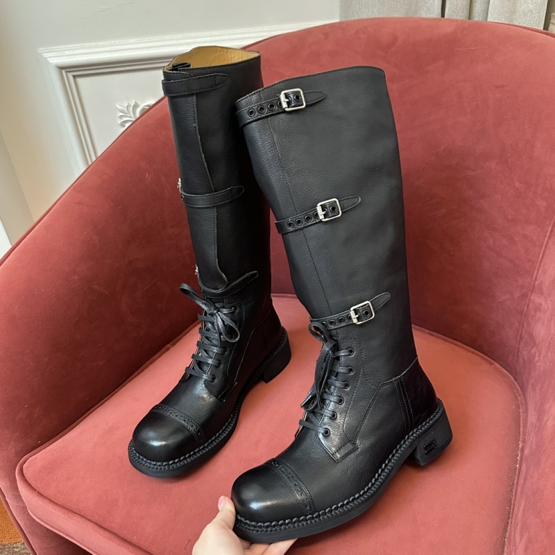 Woman Boots Knee Elegant Low Heel