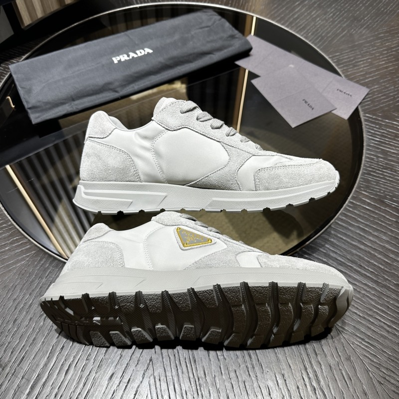 Prada suede and Re-Nylon sneakers